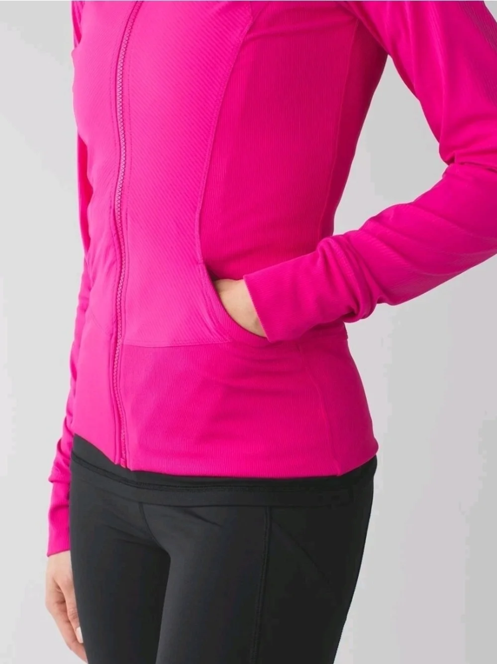 Lululemon In Flux Reversible Full Zip Jacket Size 8 Jewelled Magenta Pink